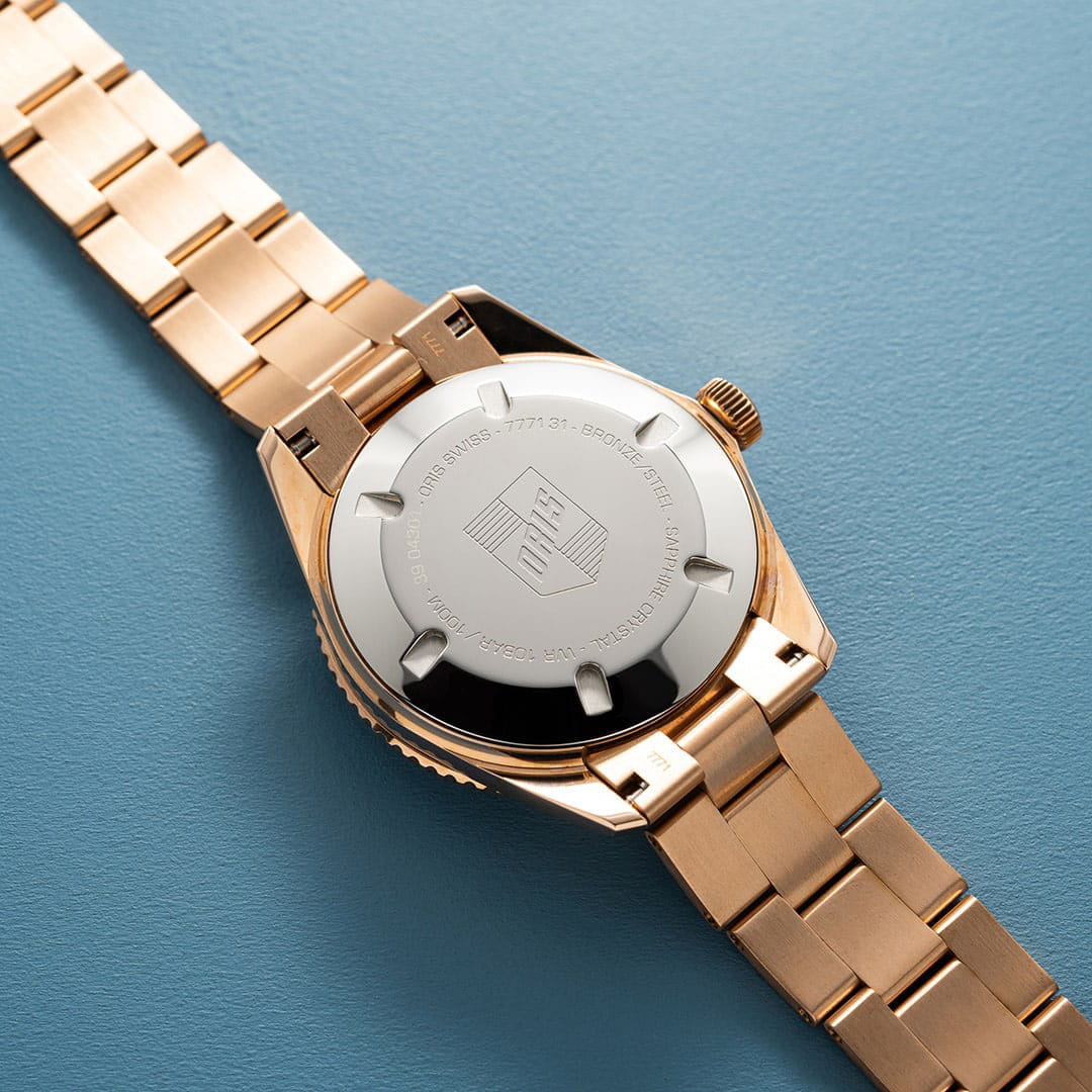 Oris Oris Divers Sixty‑Five 'Cotton Candy' 01 733 7771 3155-07 8 19 15 мужские часы голубой циферблат на запястье